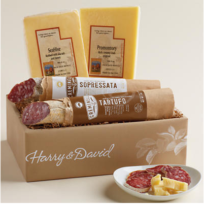 win a Harry & David cheese and salami basket