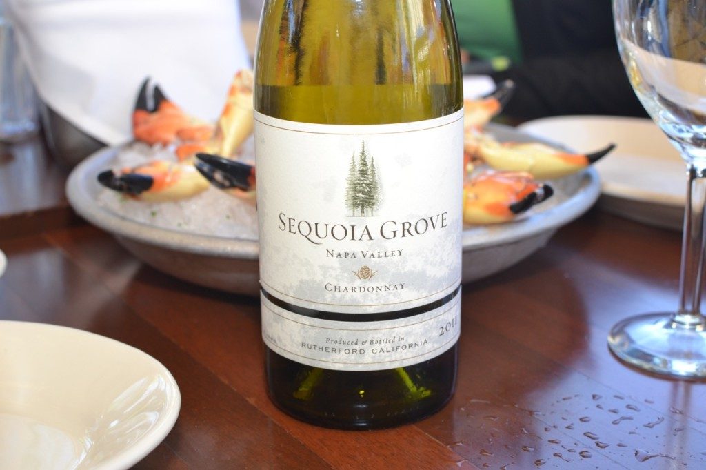 Pairing Sequoia Grove Chardonnay 2011 with stone crab claws