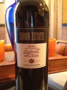 Sobon Estate 2009 Hilltop Zinfandel