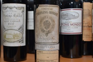 A bottle of Troplong-Mondot 1893 Bordeaux